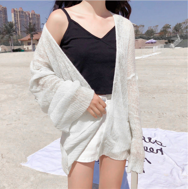 Cardigan en maille décontracté pour femmes avec une ouverture à l'avant et des manches larges Chic und Stil