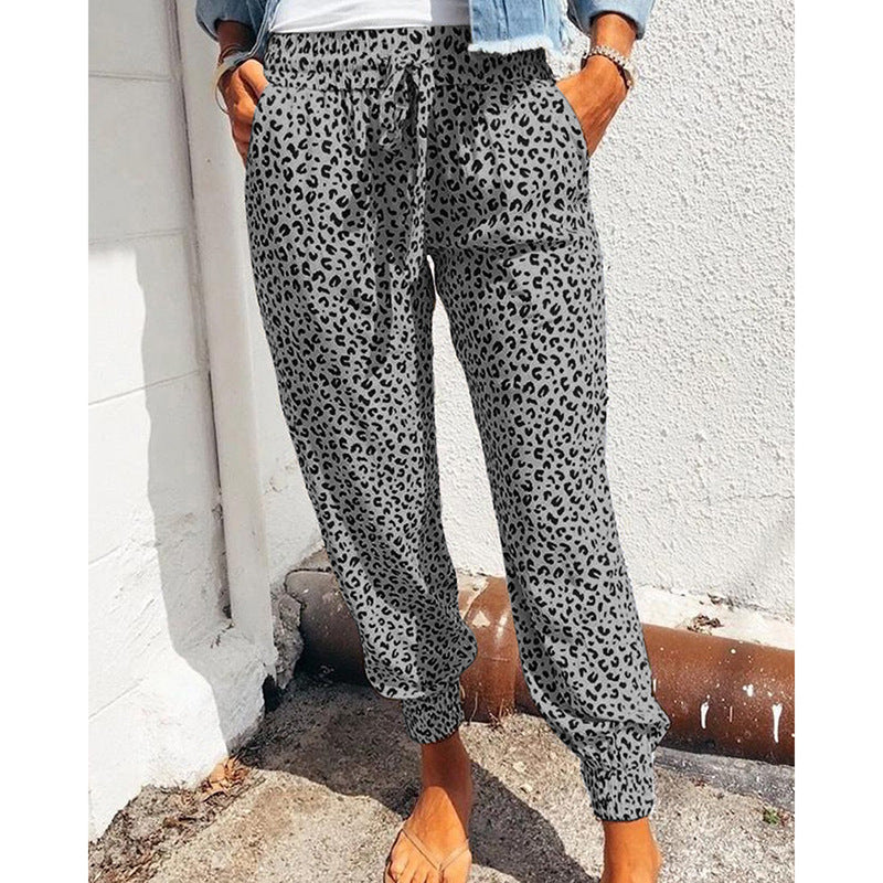 Pantalons de jogging pour femmes avec impression animale tendance Chic und Stil