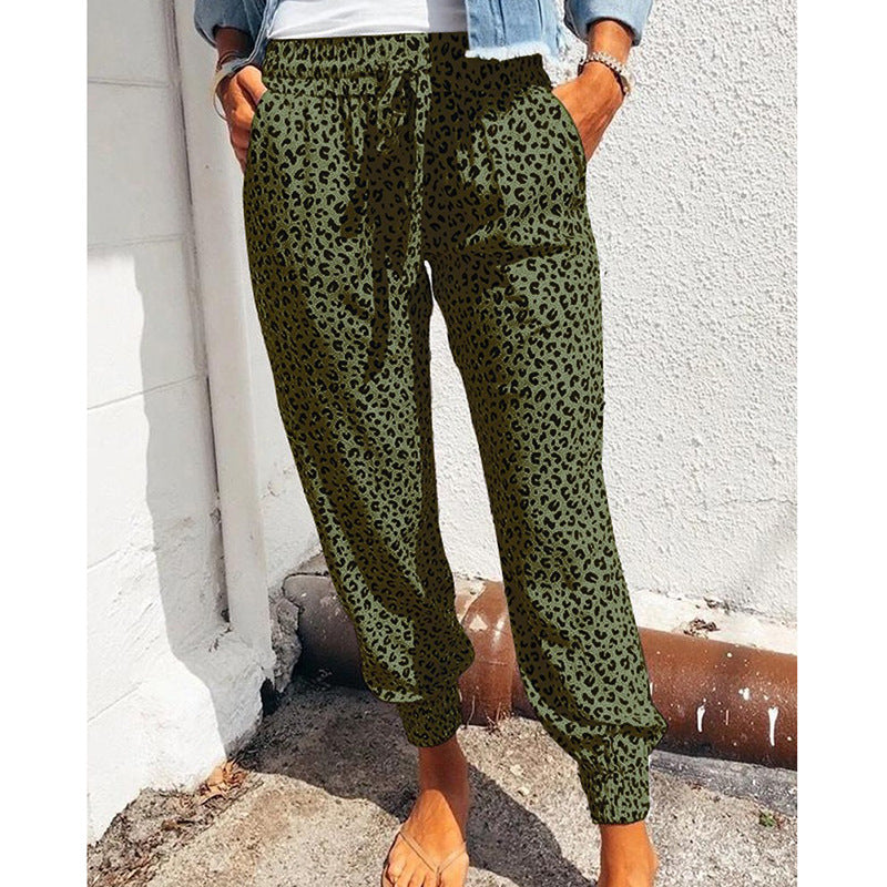 Pantalons de jogging pour femmes avec impression animale tendance Chic und Stil