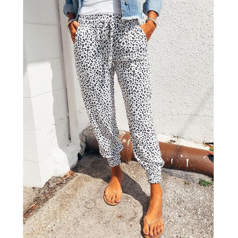 Pantalons de jogging pour femmes avec impression animale tendance Chic und Stil