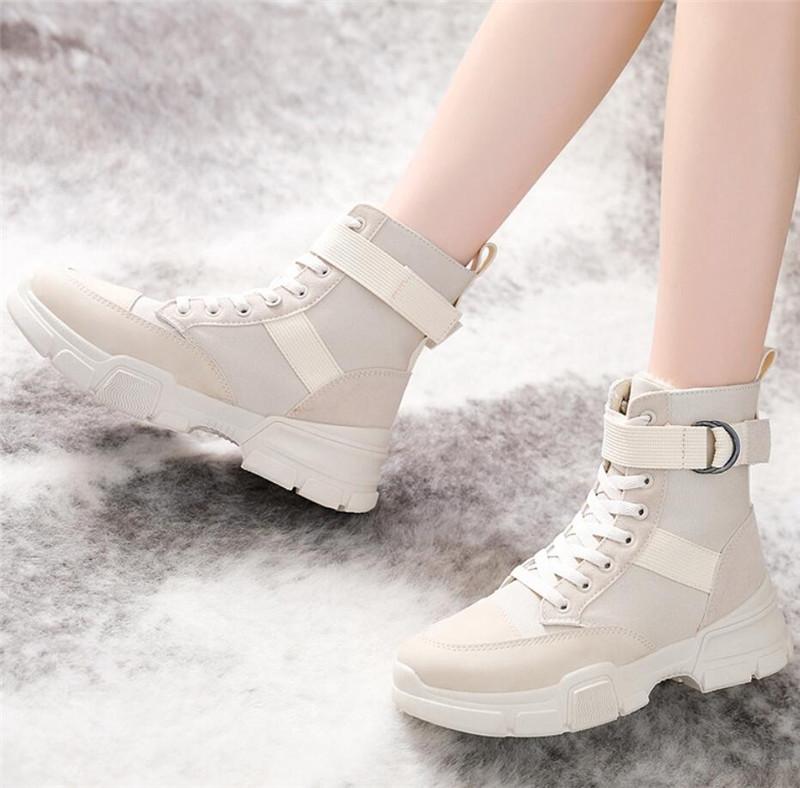 Chic and Stil | High Canvas Motorcycle Boots