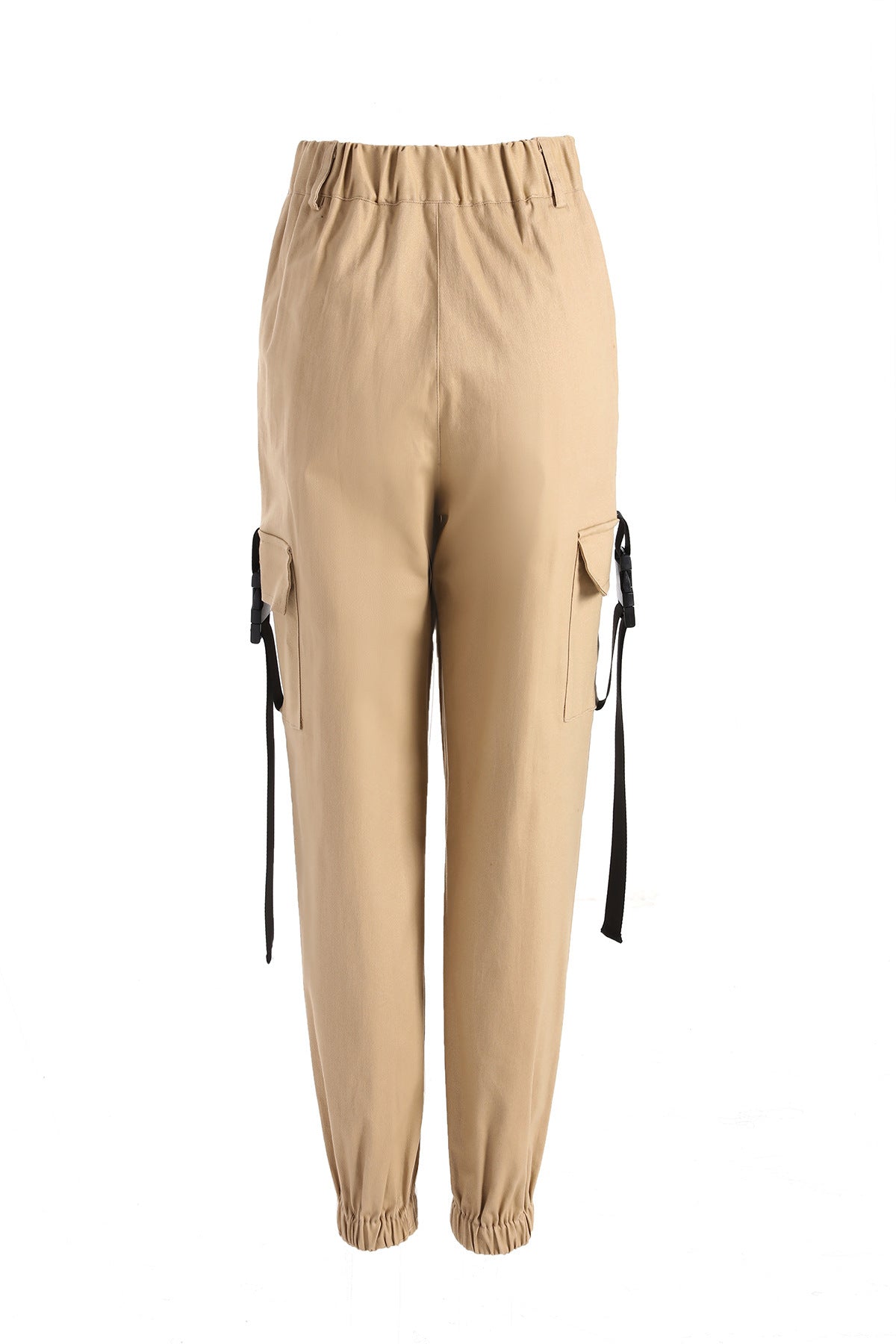 Women’s cargo pants with elastic waist and practical side pockets Chic and Style
