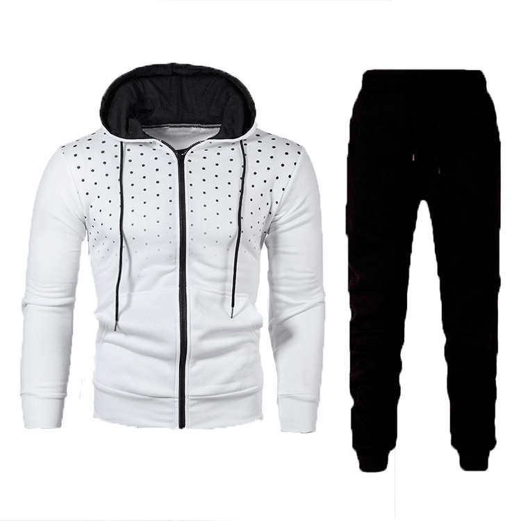 Hommes Ensemble de hoodie sportif et de pantalon d'entraînement avec des inserts respirants et un design à la mode Chic und Stil