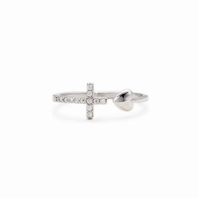 Chic and Style | S925 Sterling Silver Love Cross Ring