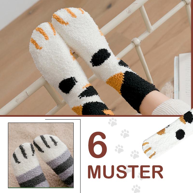 Chic and Style | Thick and warm floor socks with soft cat claws