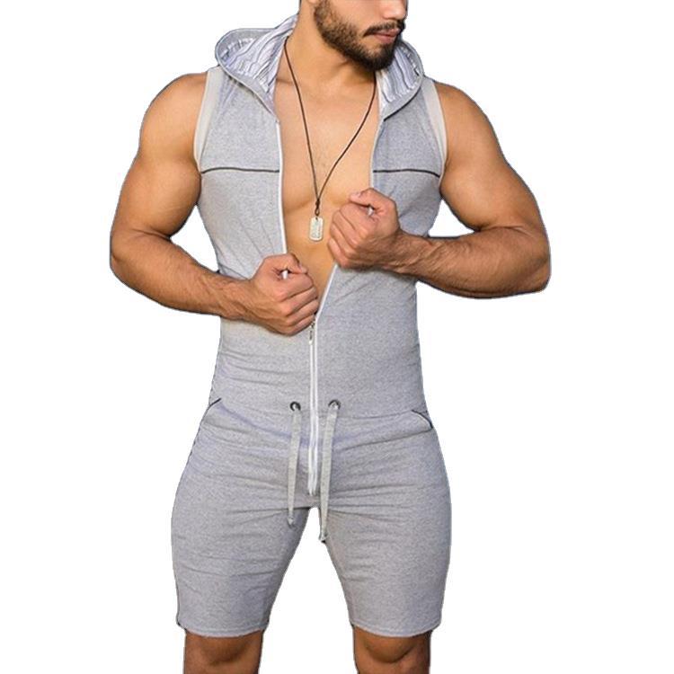 Costume sans manches pour homme avec capuche et cordon de serrage pratique Chic und Stil