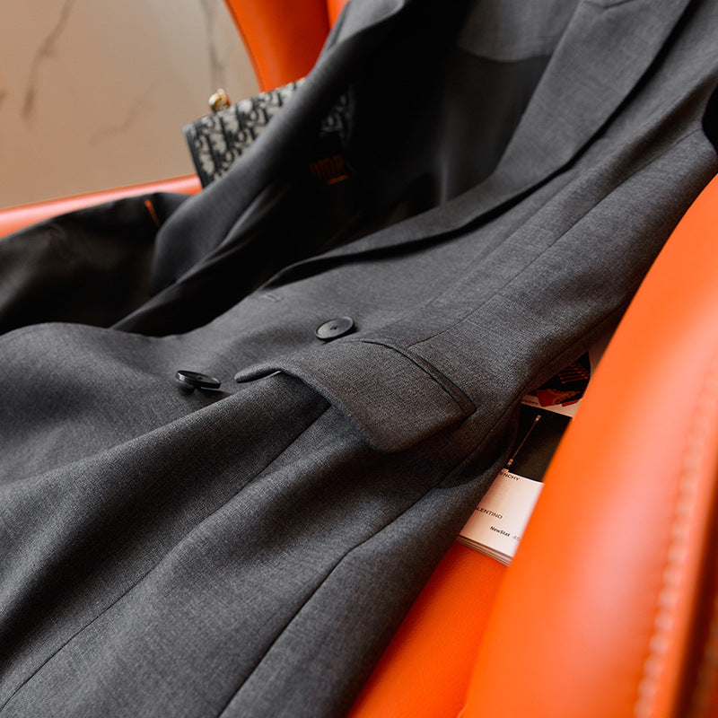 Blazer sans manches double boutonnage ajusté pour femmes Chic und Stil