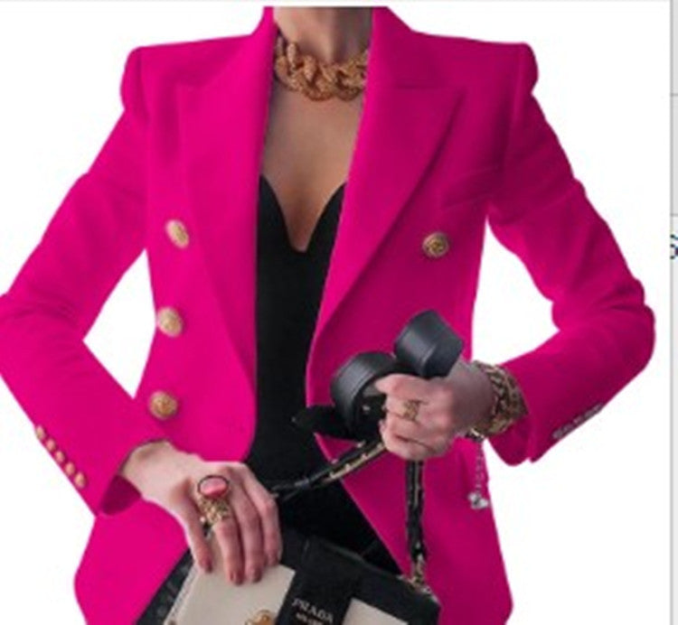 Blazer Chic und Stil élégant pour femmes à double boutonnage