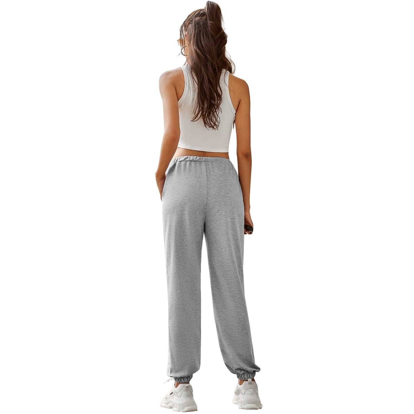 Pantalon de jogging pour femmes avec ceinture élastique et coupe moderne Chic und Stil