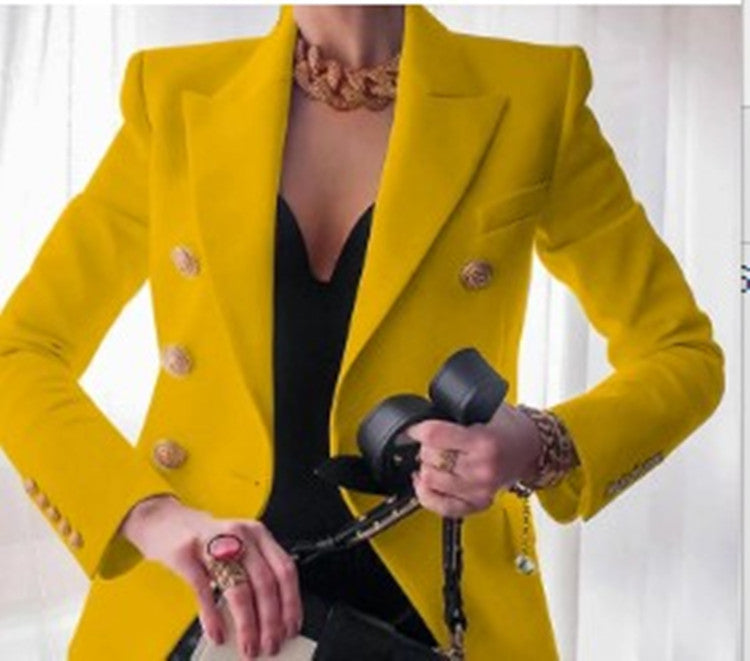 Blazer Chic und Stil élégant pour femmes à double boutonnage