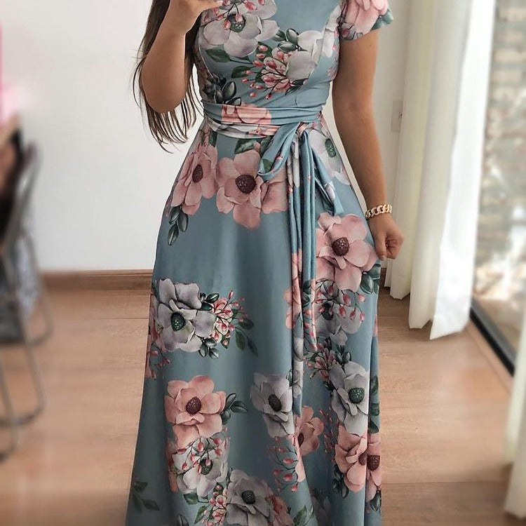 Robe maxi florale pour femmes Chic und Stil