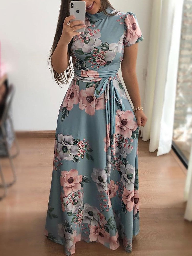 Robe maxi florale pour femmes Chic und Stil