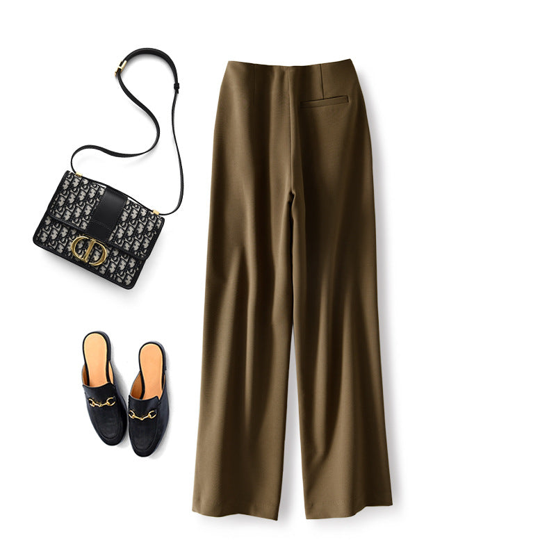 Pantalons larges taille haute pour femmes Chic und Stil 1750847214
