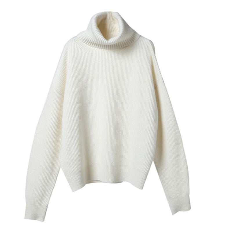 Pull en tricot à col haut Cozy pour femmes Chic und Stil