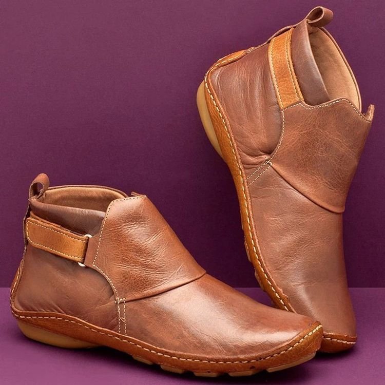 Bottines confort élégantes pour femmes en cuir de haute qualité Chic und Stil