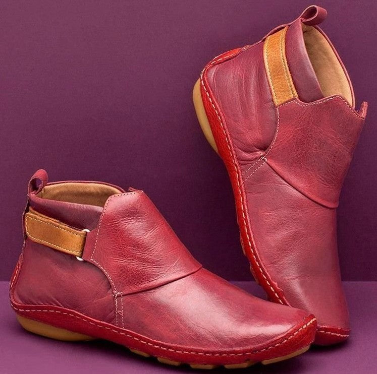 Bottines confort élégantes pour femmes en cuir de haute qualité Chic und Stil