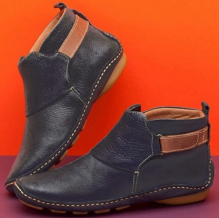Bottines confort élégantes pour femmes en cuir de haute qualité Chic und Stil
