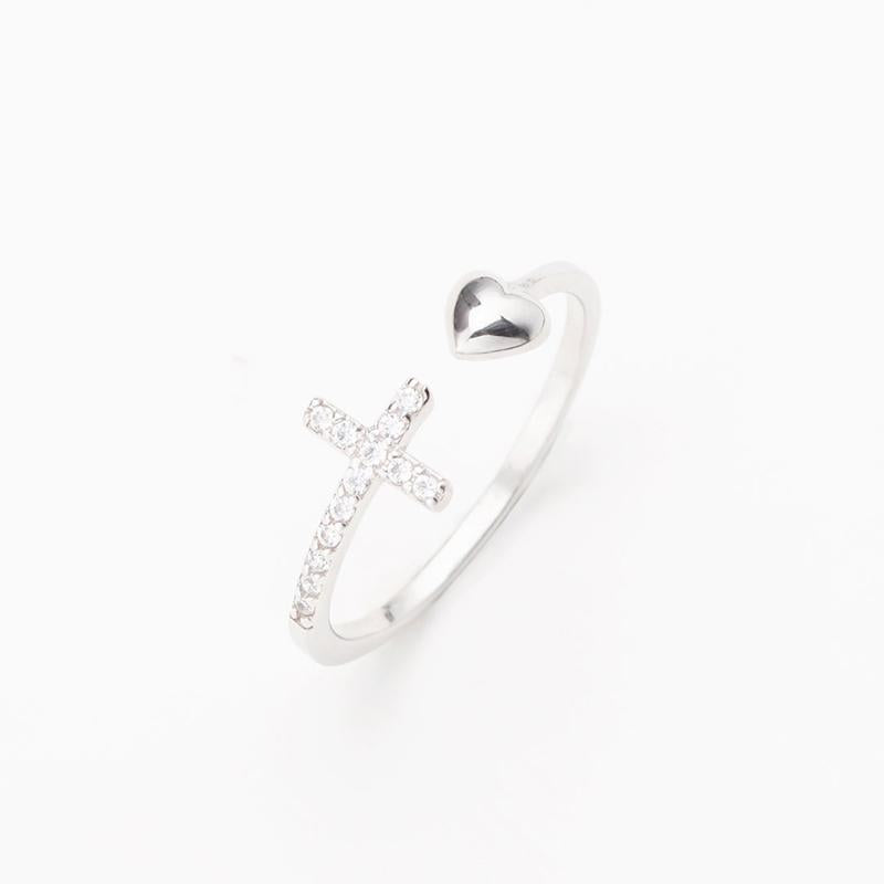Chic and Style | S925 Sterling Silver Love Cross Ring
