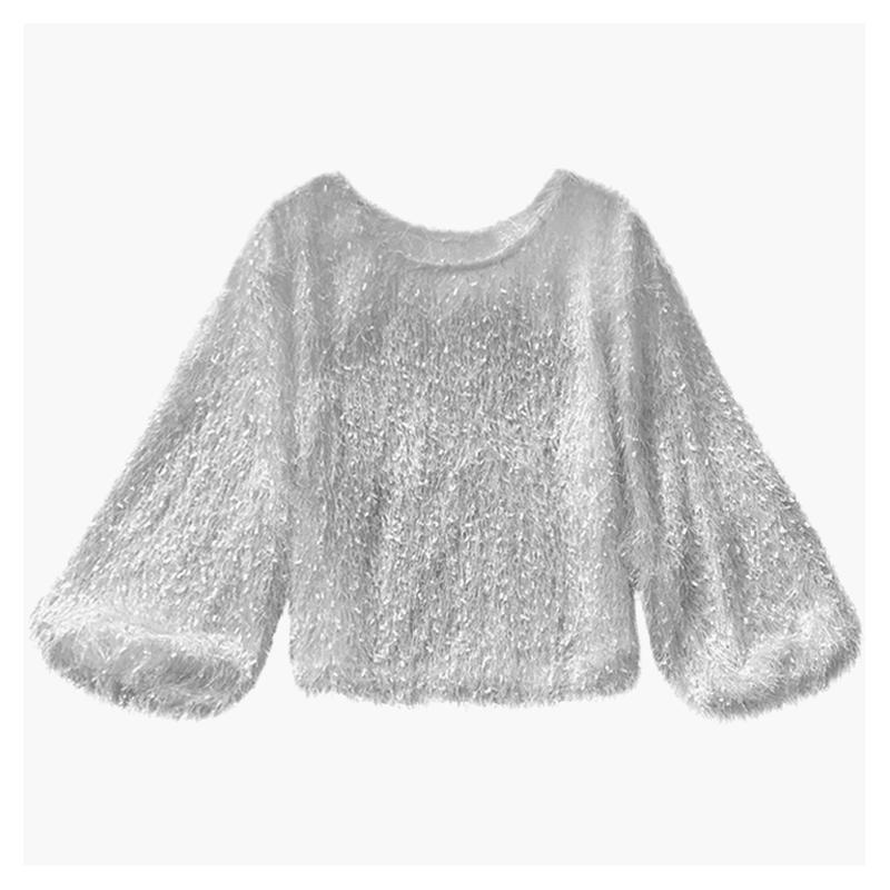 Chic and Stil | Round neck teddy sweater