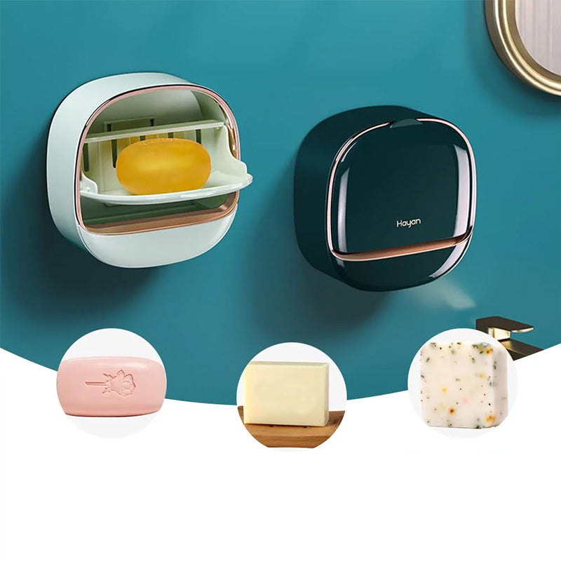 Chic and Style | Waterproof soap holder with drainage box