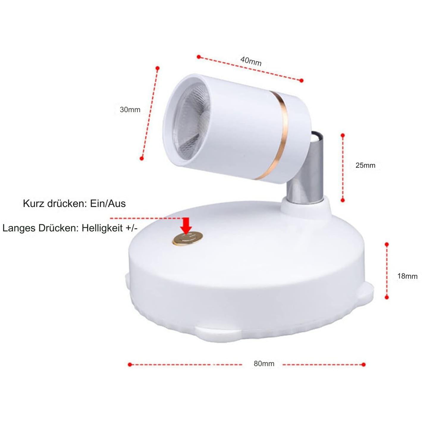 Chic and Style | Wireless, rechargeable LED spotlight and desk lamp with remote control