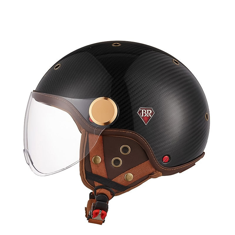 Casque de Moto en Fibre de Carbone