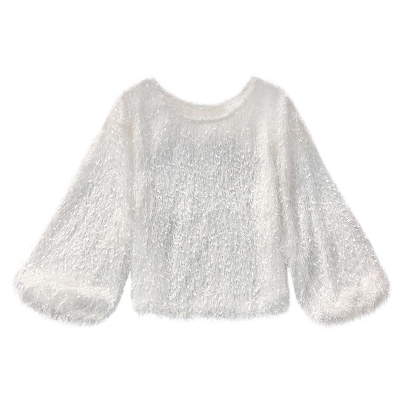 Chic and Stil | Round neck teddy sweater