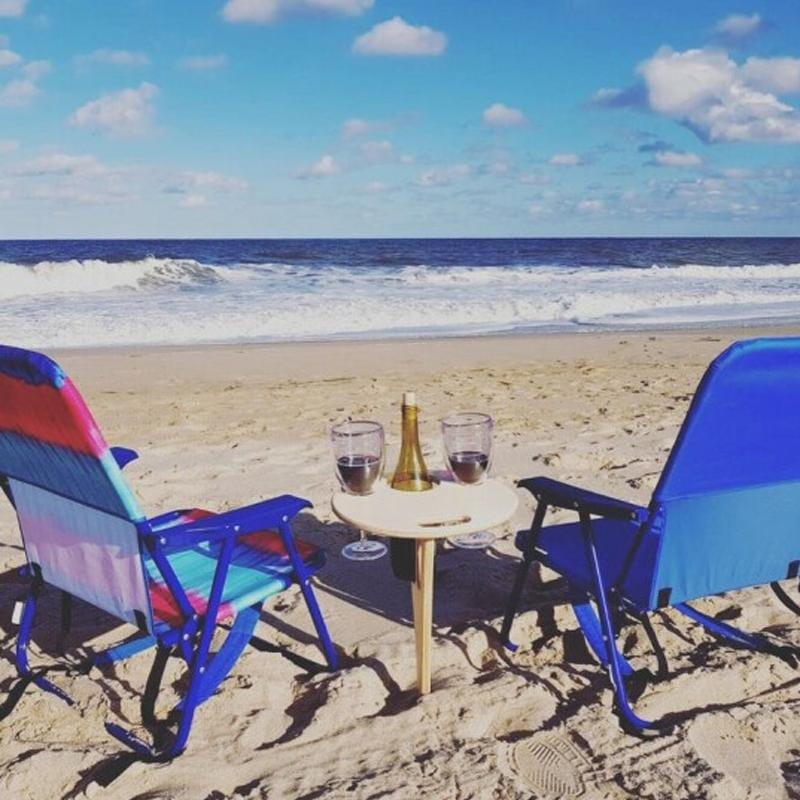 Chic and Style | Portable Wine Table for Outdoor Use