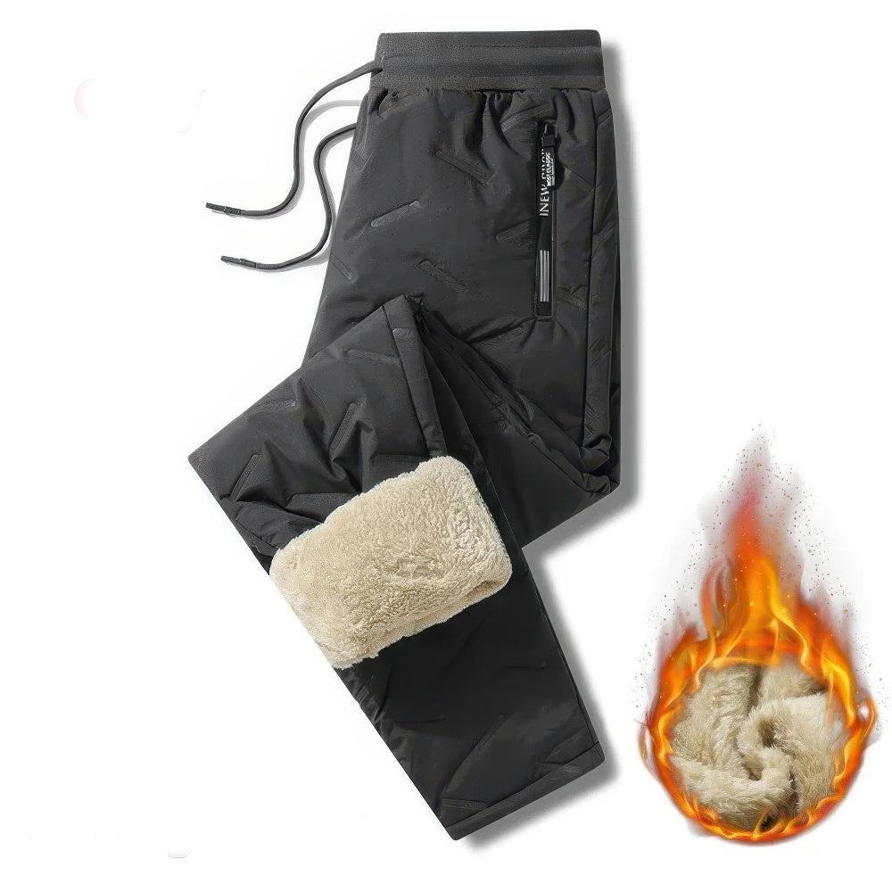 Chic und Stil | Jogging pants - Thick fleece lined with drawstring
