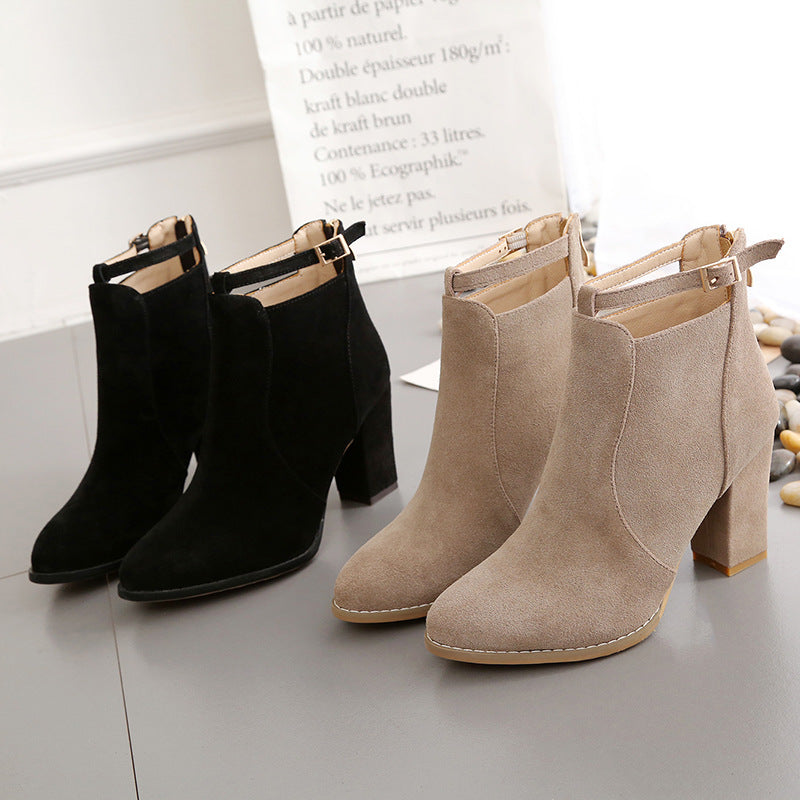 Bottes à lacets élégantes pour femmes avec sangle tendance et semelle de confort Chic und Stil