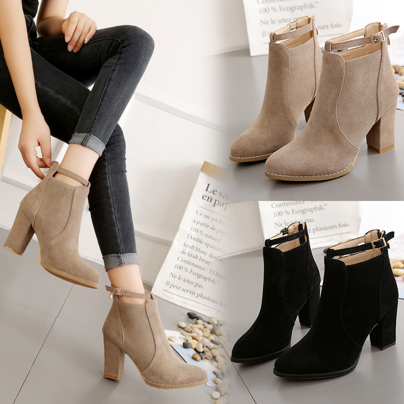Bottes à lacets élégantes pour femmes avec sangle tendance et semelle de confort Chic und Stil