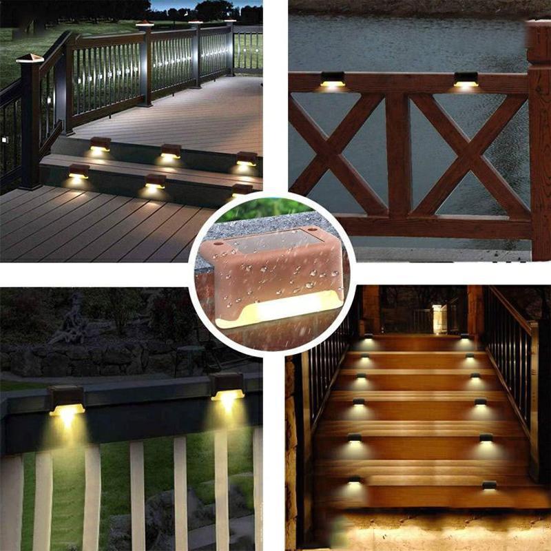 Chic and Style | Waterproof Solar Stair Lights for Outdoor Use (4 Pieces)