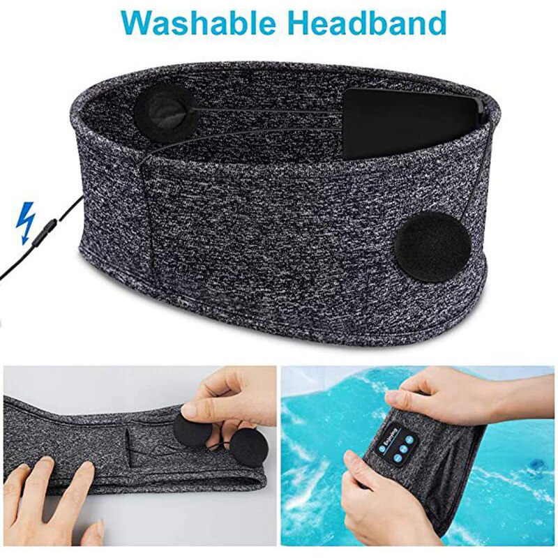 Chic and Style | Bluetooth Sleep Mask – Bluetooth 5.0 – Strap Size 27 x 10 cm – Wall Clock