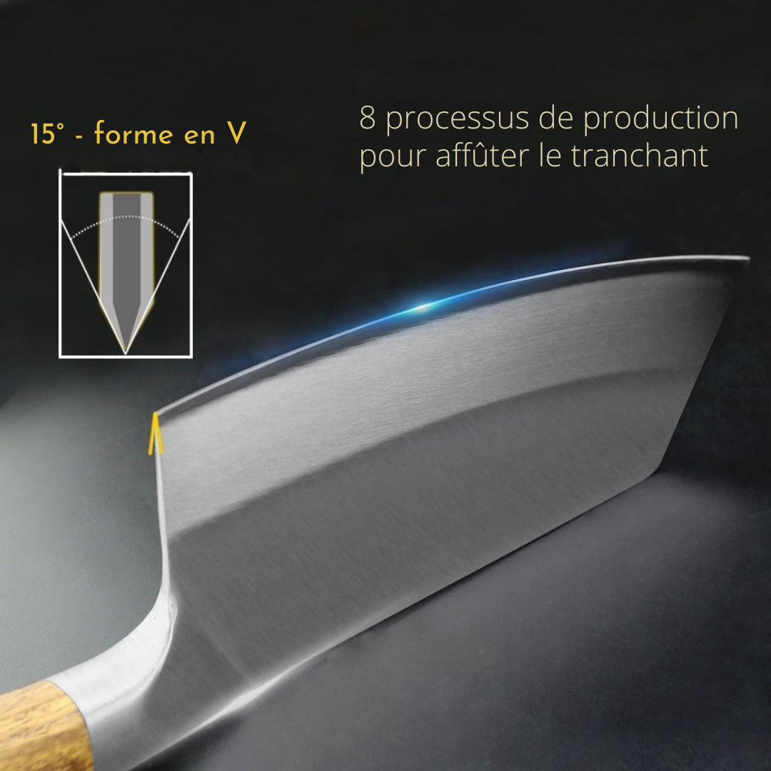 Couteau de Boucher à Hache de 20 cm - ChicUndStil