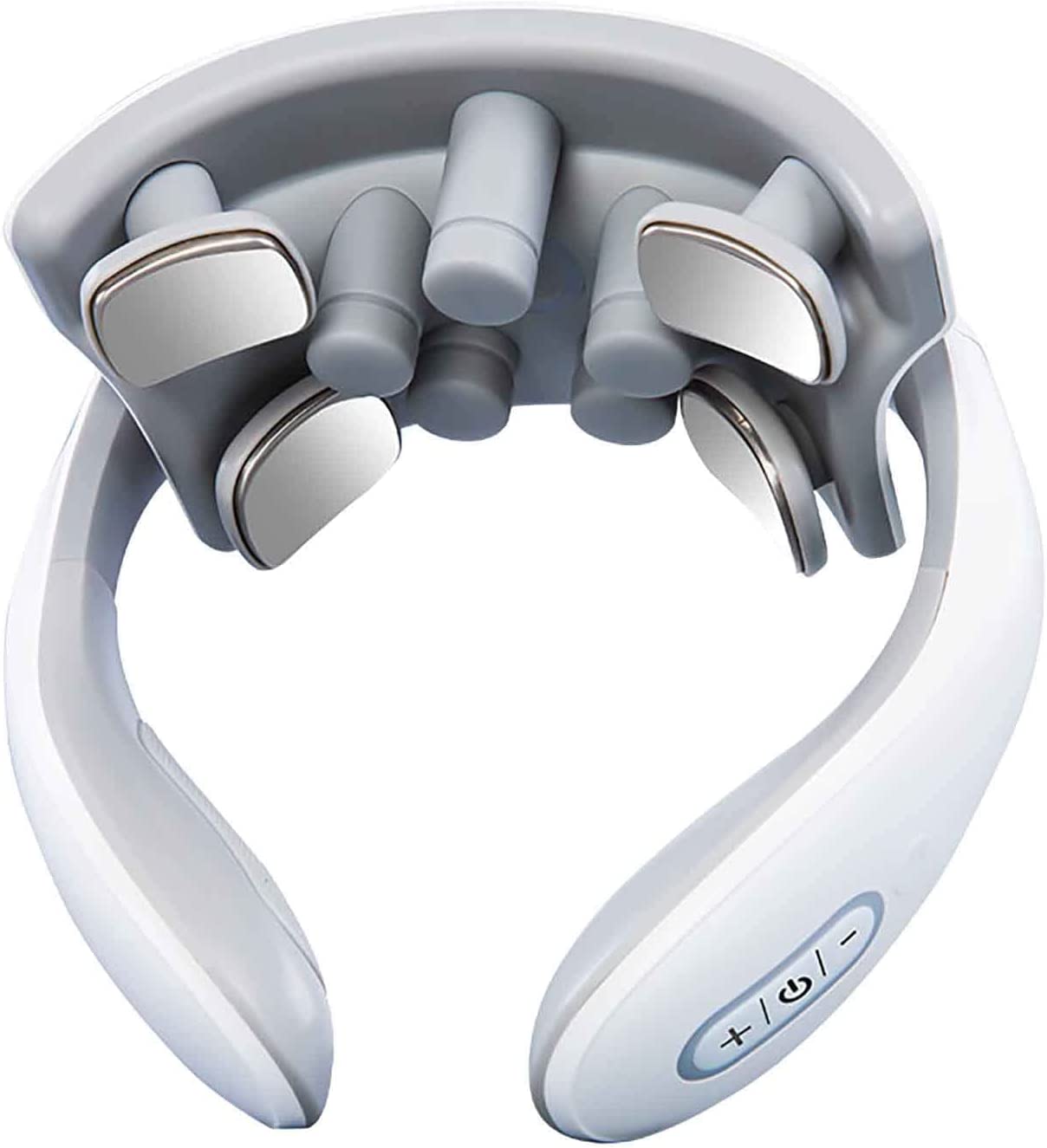 Chic and Style | Neck Massager with Heat, Pain Therapy, Smart Neck Massager, 4 Massage Heads Handheld Deep Tissue Trigger Point Massager