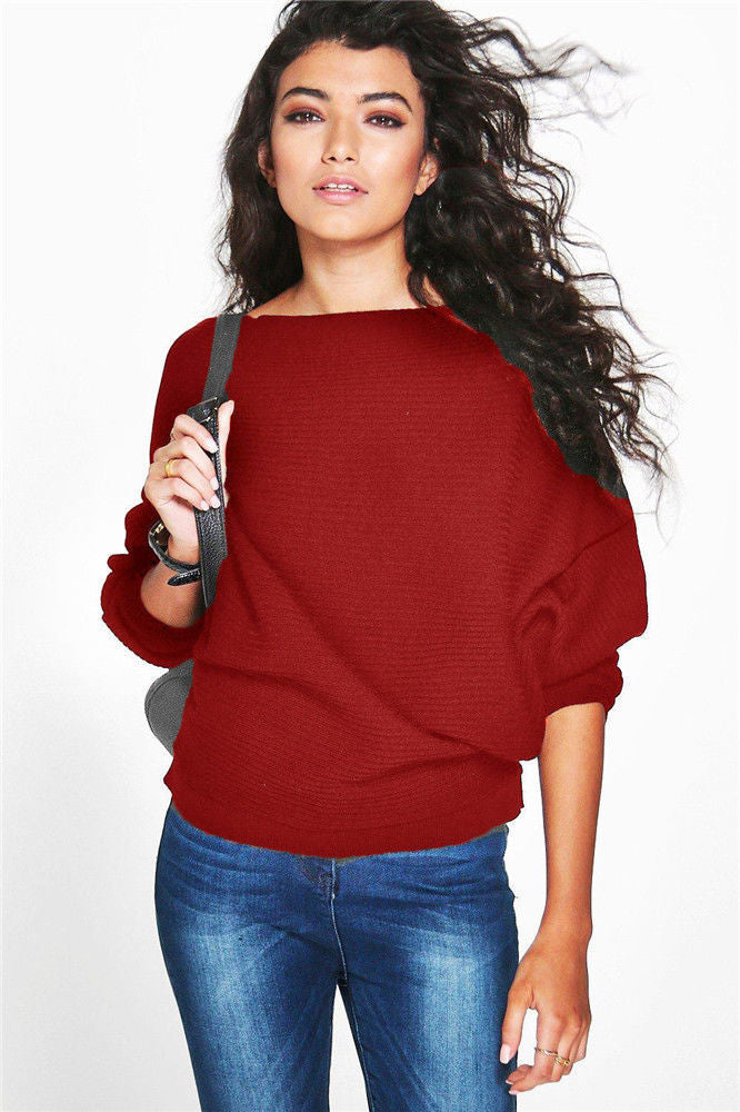 Pull femme décontracté en tricot avec coupe oversized innovante et manches bouffantes à la mode Chic und Stil