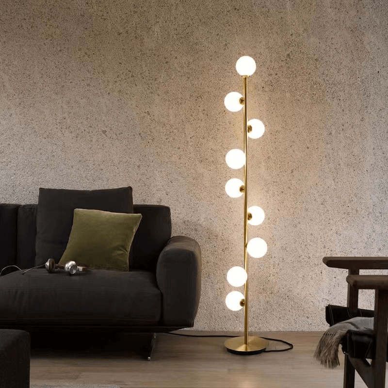 Élégante Lampe Pied Nordique - Verre Design - Chic-Gulvlampe-ChicUndStil