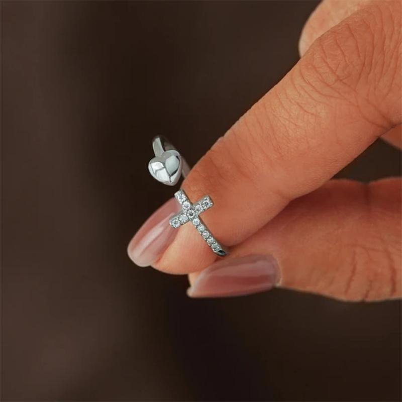 Chic and Style | S925 Sterling Silver Love Cross Ring