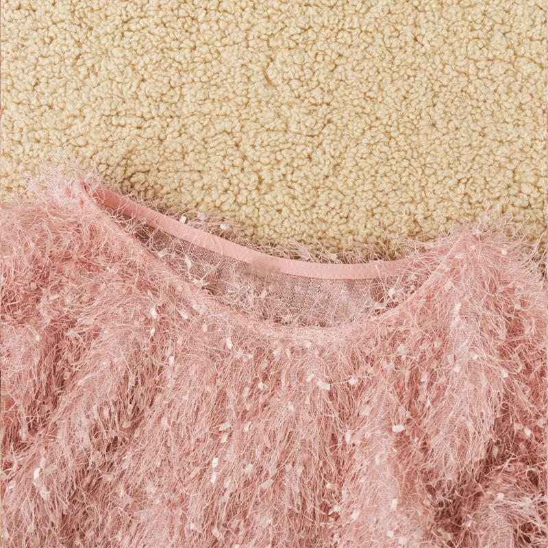 Chic and Stil | Round neck teddy sweater