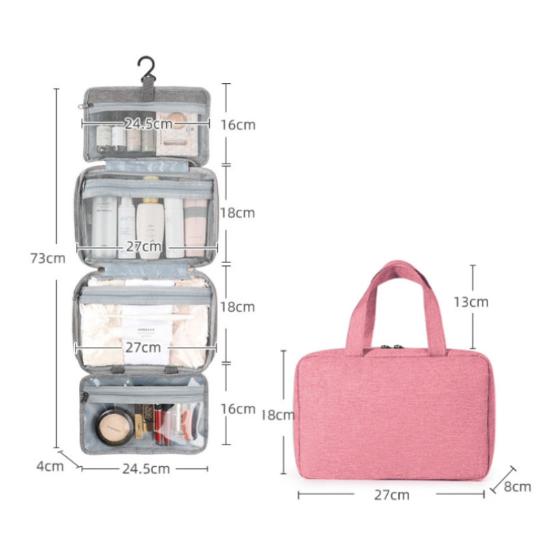Chic and Style | Perfect for Travel - Women's Toiletry Bag with Hanging Hook