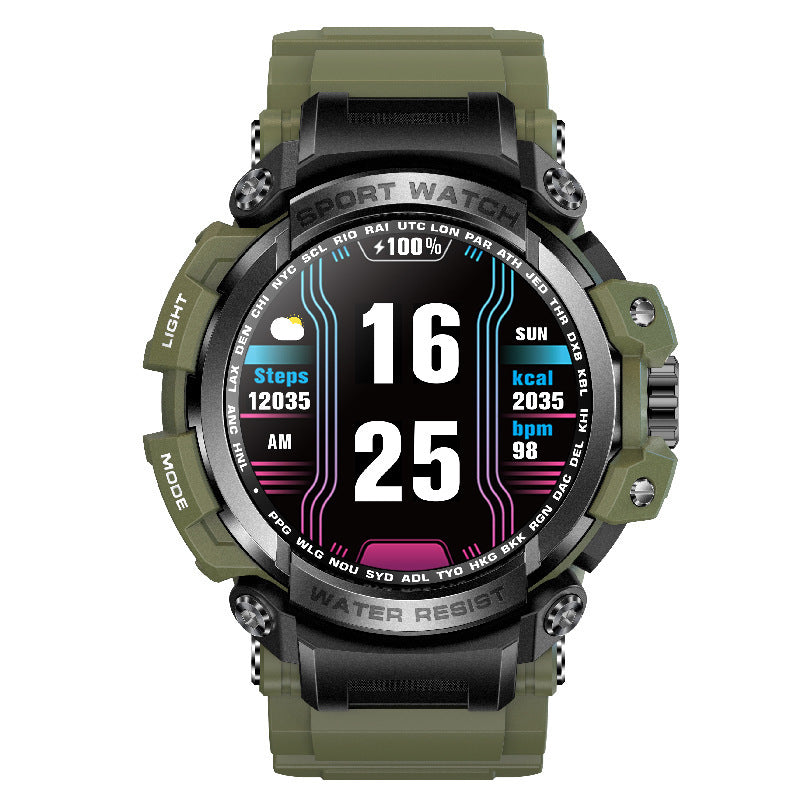 Chic and Style | Indestructible Outdoor Sports Watch with Heart Rate, Blood Oxygen, Call Reminder