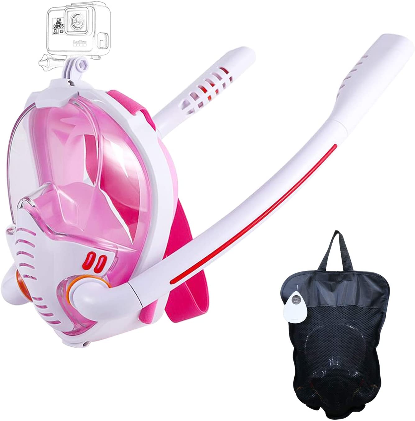 Chic and Style | Snorkeling Mask with Anti-Fog Cloths, 180 Degree HD Panoramic View