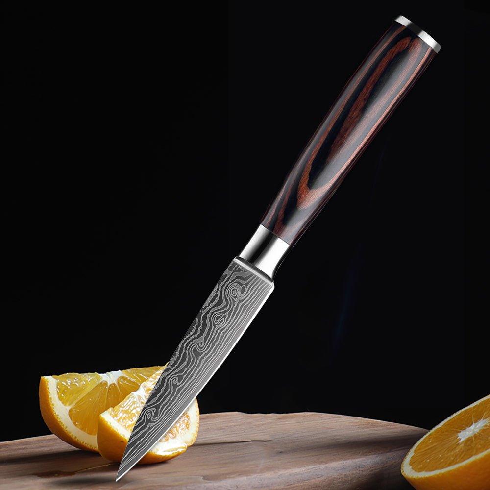 Ensemble de 7 Couteaux de Cuisine en Acier Inoxydable - ChicUndStil