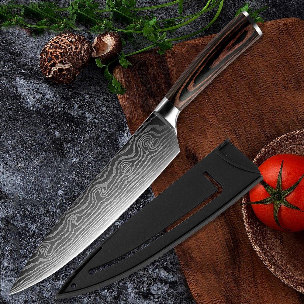 Ensemble de 7 Couteaux de Cuisine en Acier Inoxydable - ChicUndStil