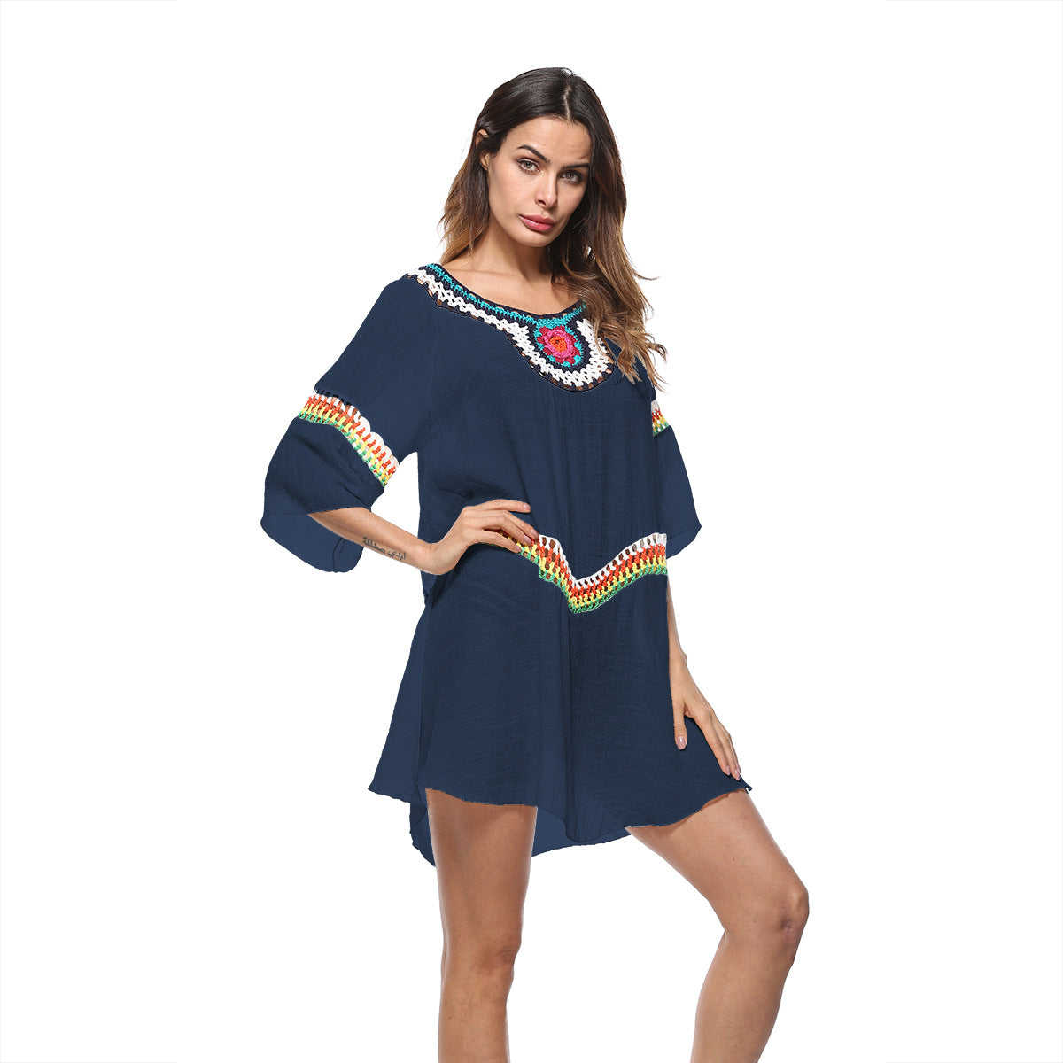 Tunique de plage brodée pour femmes Chic und Stil