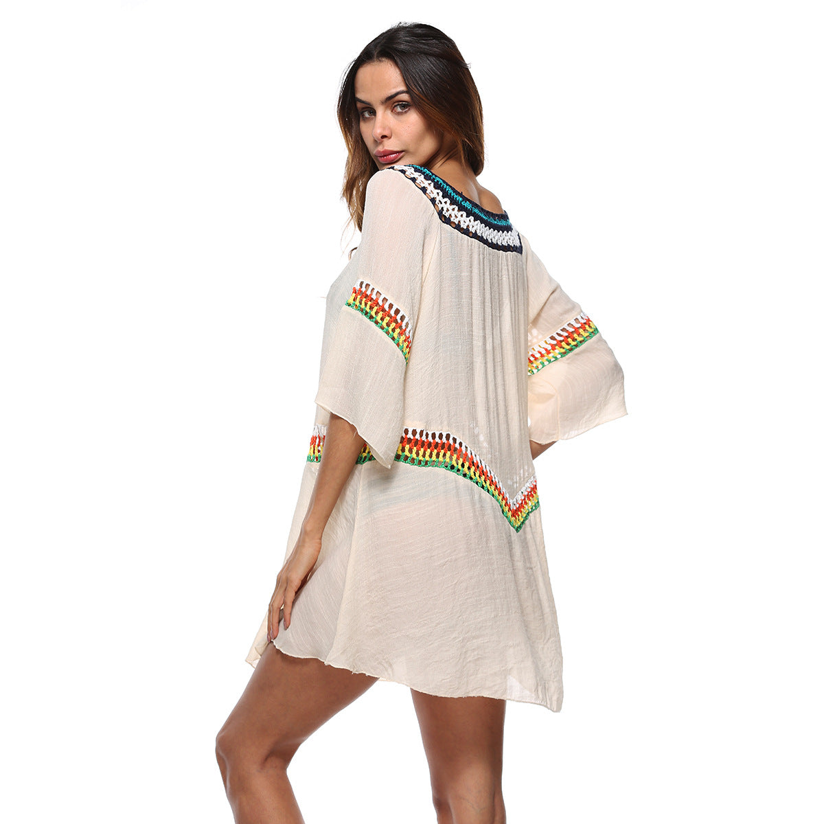 Tunique de plage brodée pour femmes Chic und Stil