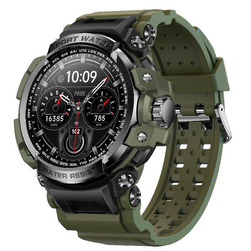 Chic and Style | Indestructible Outdoor Sports Watch with Heart Rate, Blood Oxygen, Call Reminder