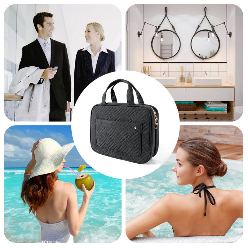 Chic and Style | Perfect for Travel - Women's Toiletry Bag with Hanging Hook