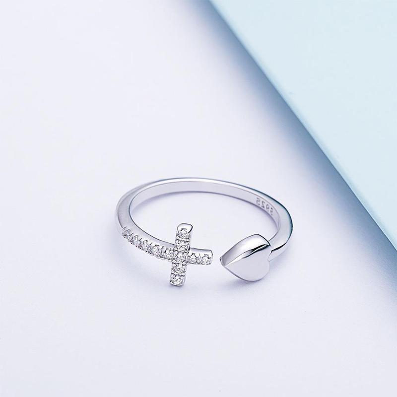 Chic and Style | S925 Sterling Silver Love Cross Ring