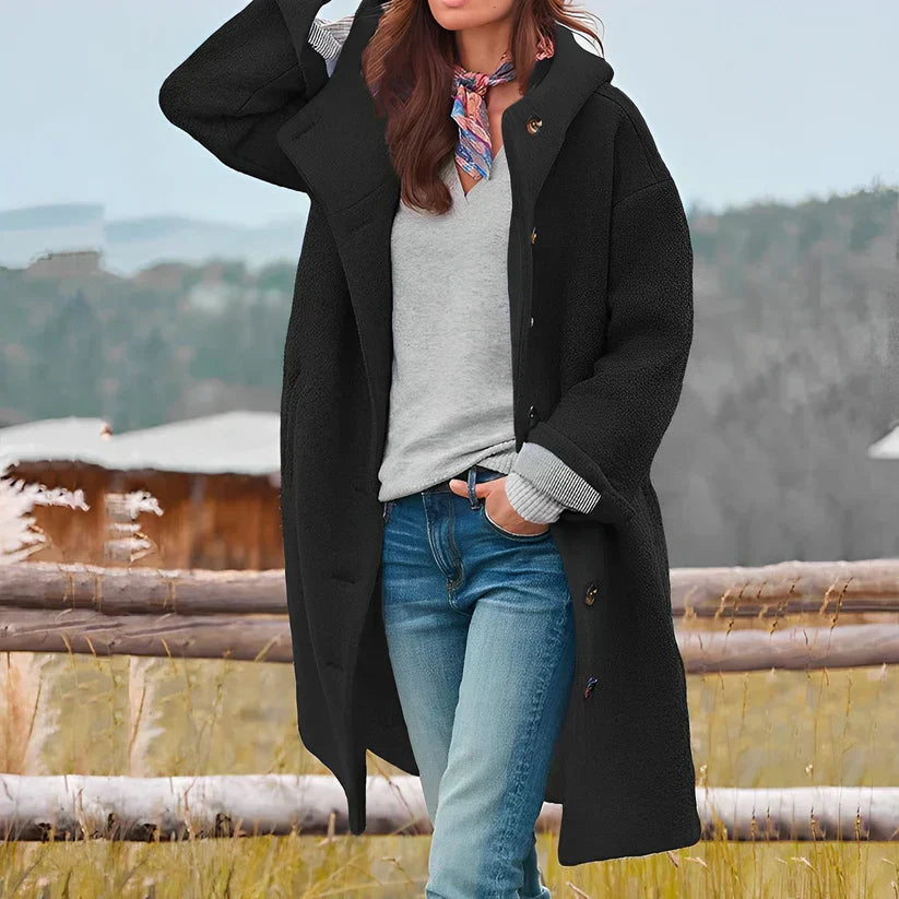 Chic und Stil | manteau long avec capuche